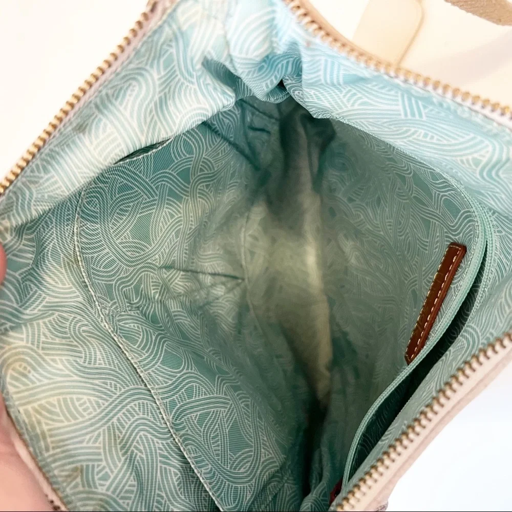 The Sak White Leather Crossbody Bag Adjustable Strap - Picture 8 of 11